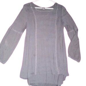 Torrid tunic Womens 2X Charcoal Gray oversized Dark whimsigoth dress,long top